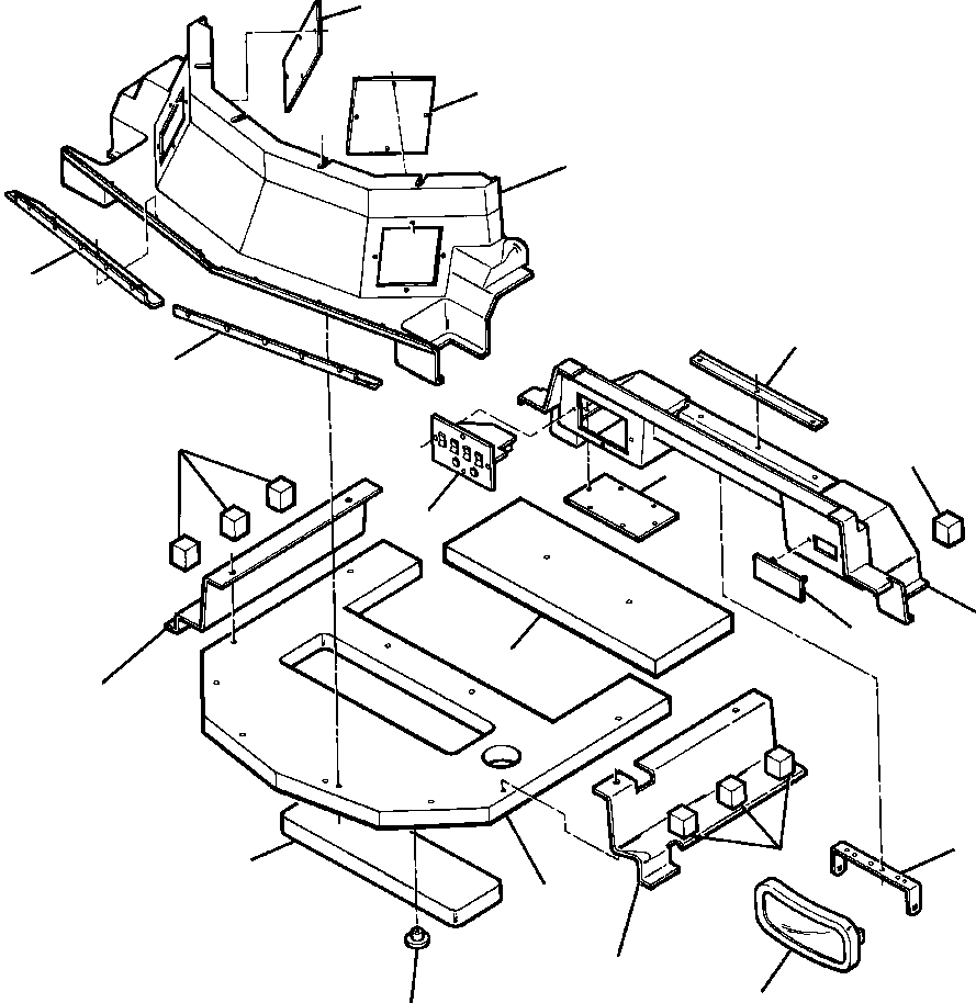 Шестигранная гайка - NO.10NC 445 351 KOMATSU