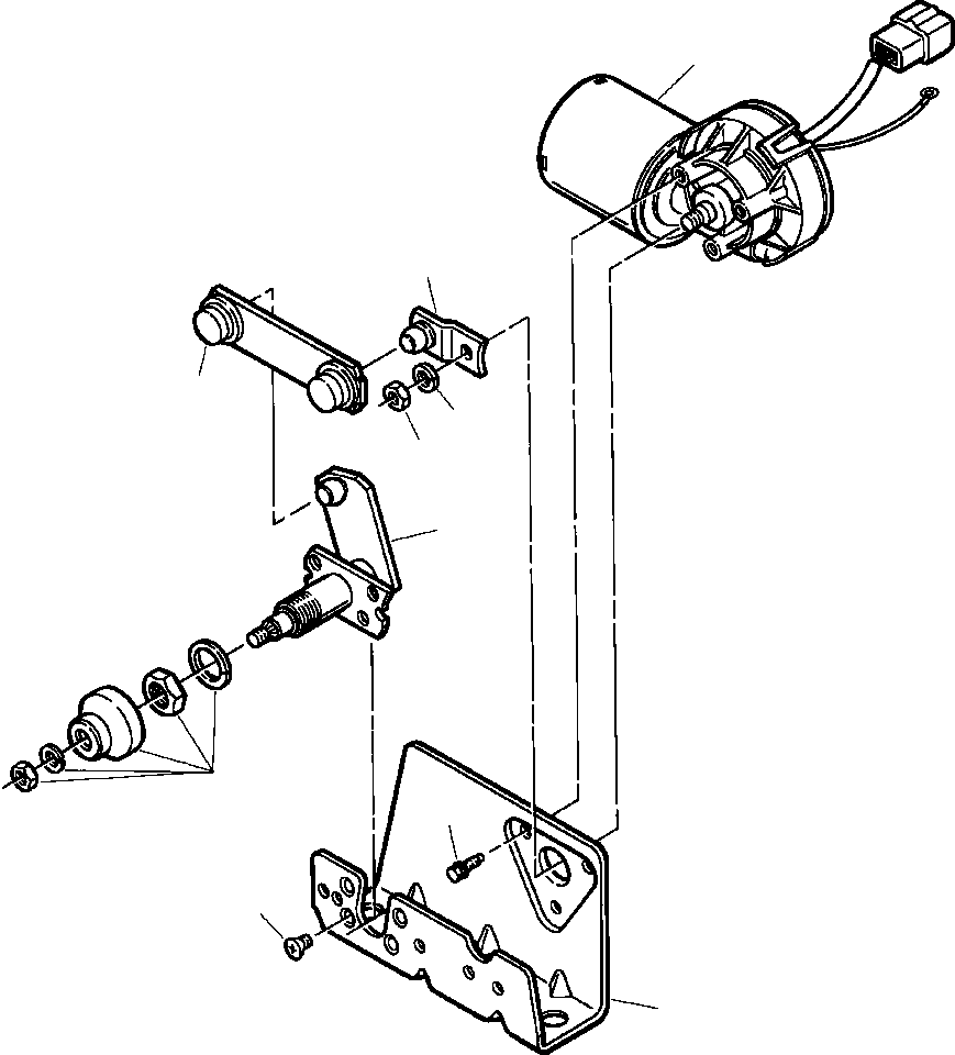 MOTOR ASSEMBLY, WIPER (1212 088 H91) KOMATSU