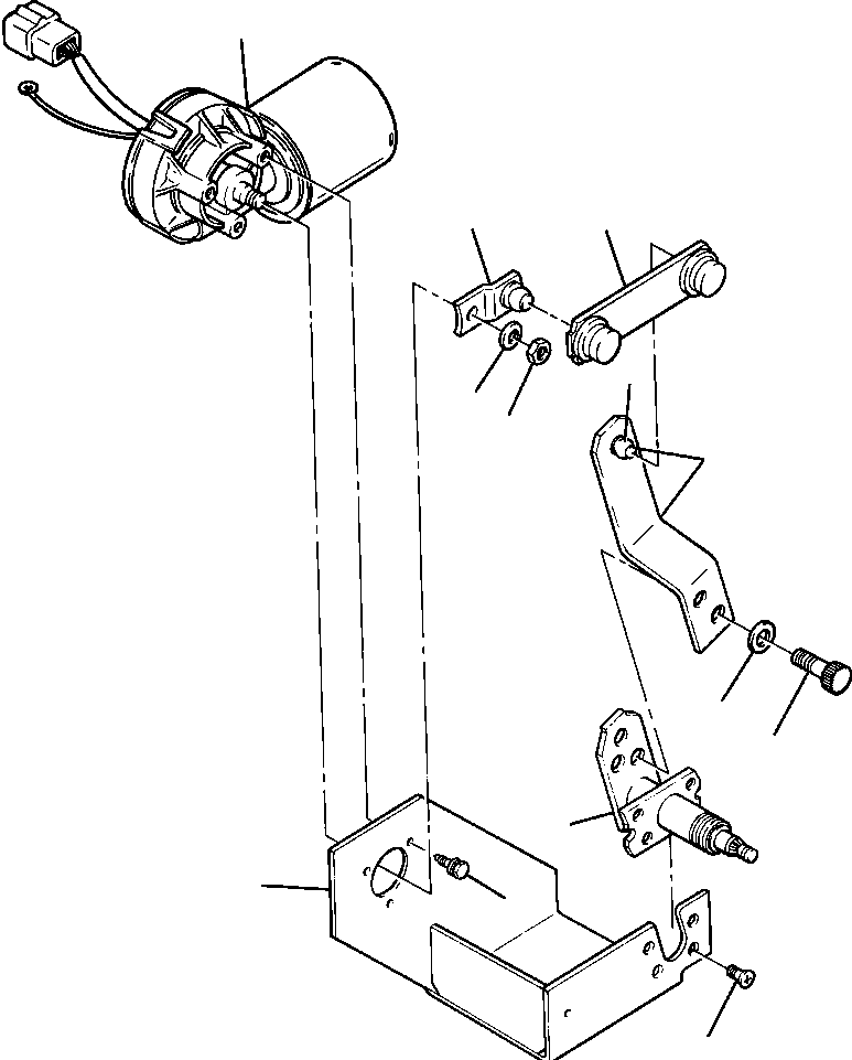 MOTOR ASSEMBLY, WIPER (1213 985 H91) KOMATSU