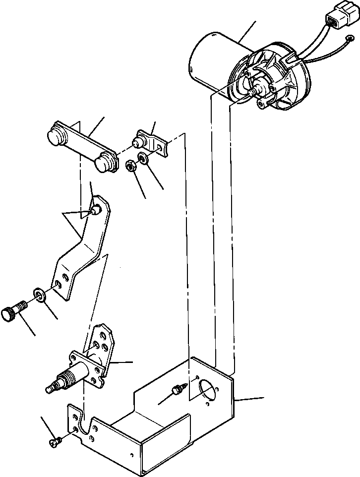 MOTOR ASSEMBLY, WIPER (1213 986 H91) KOMATSU
