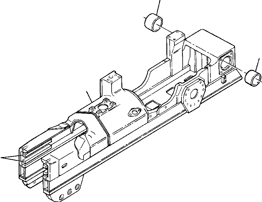 FRAME ASSEMBLY, LEFT TRACK 729 041 C92 KOMATSU