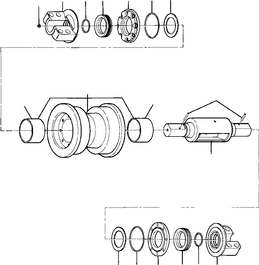 ROLLER ASSEMBLY, TRACK 728 877 C91 KOMATSU