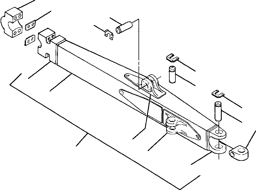 PUSHARM ASSEMBLY, COMPLETE LEFT (730 164 C92) KOMATSU