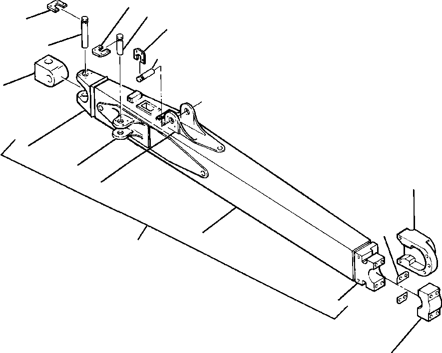 PUSHARM ASSEMBLY, COMPLETE RIGHT (730 165 C92) KOMATSU