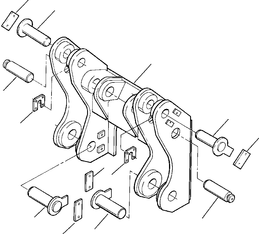 Фиксирующая пластина 730 024 C1 KOMATSU