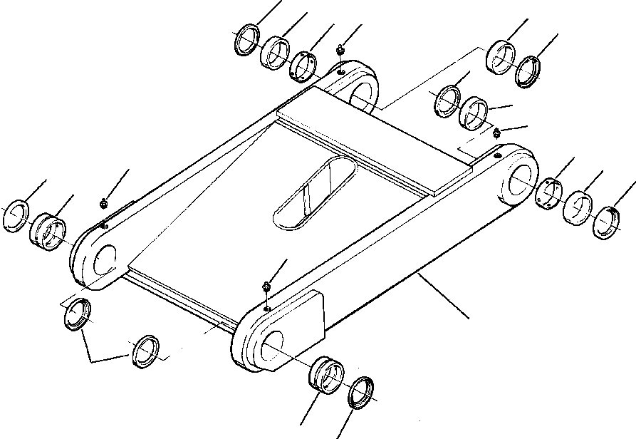 FRAME, DRAFT 730 439 C2 KOMATSU