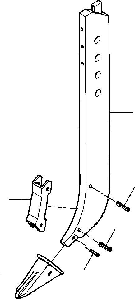SHANK ASSEMBLY, RIPPER (1207 857 H91) KOMATSU