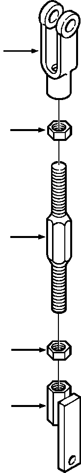 END, LH THREAD 1301 655 H91 KOMATSU