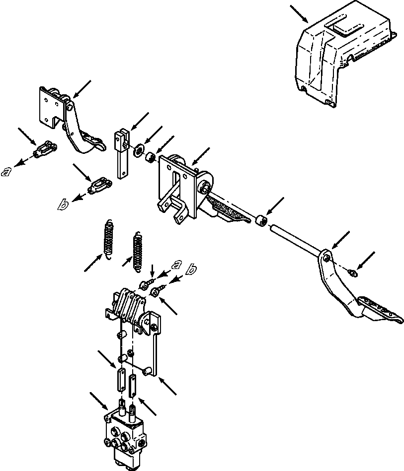 LEVER, CLAMPED 1258 261 H91 KOMATSU