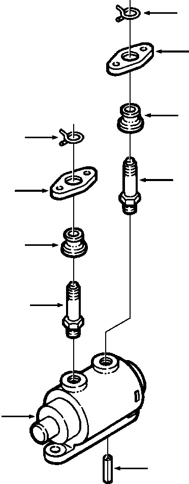 STEERING CYLINDER CONNECTIONS (679 182 C91) KOMATSU