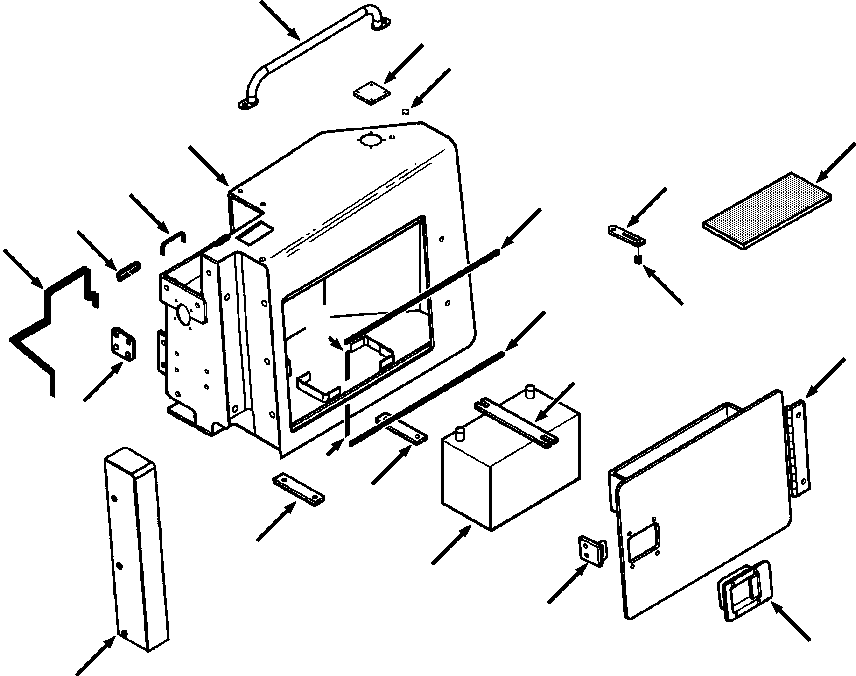 COVER, LEFT 1300 652 H91 KOMATSU
