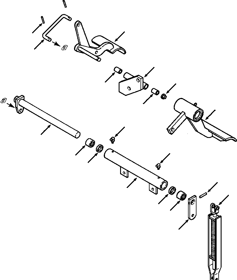 SHAFT, CROSS OVER 1303 855 H91 KOMATSU