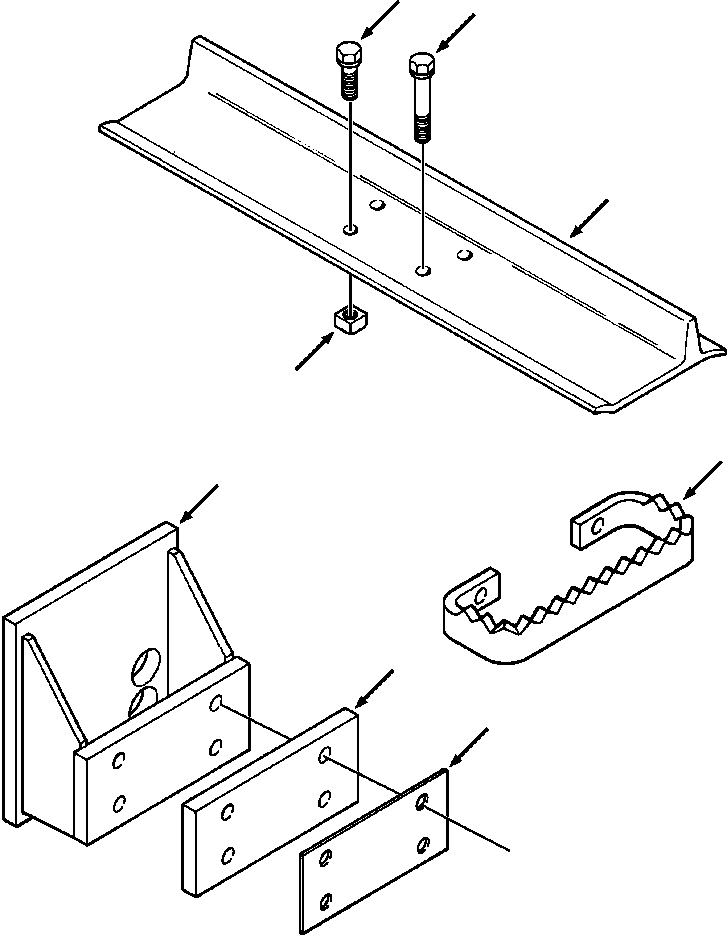 WIDE TRACK SHOES (1283 179 H91) KOMATSU