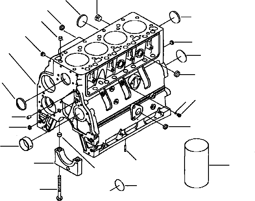 Крышка подшипника 6732-21-1230 KOMATSU