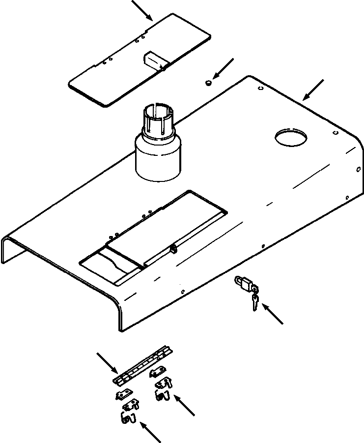 HOOD, SOLID 1259 187 H91 KOMATSU