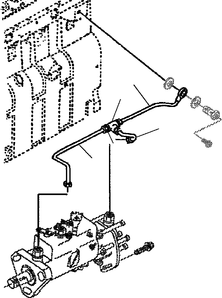 TUBE ASSY, FUEL SUPPLY 6736-71-6280 KOMATSU