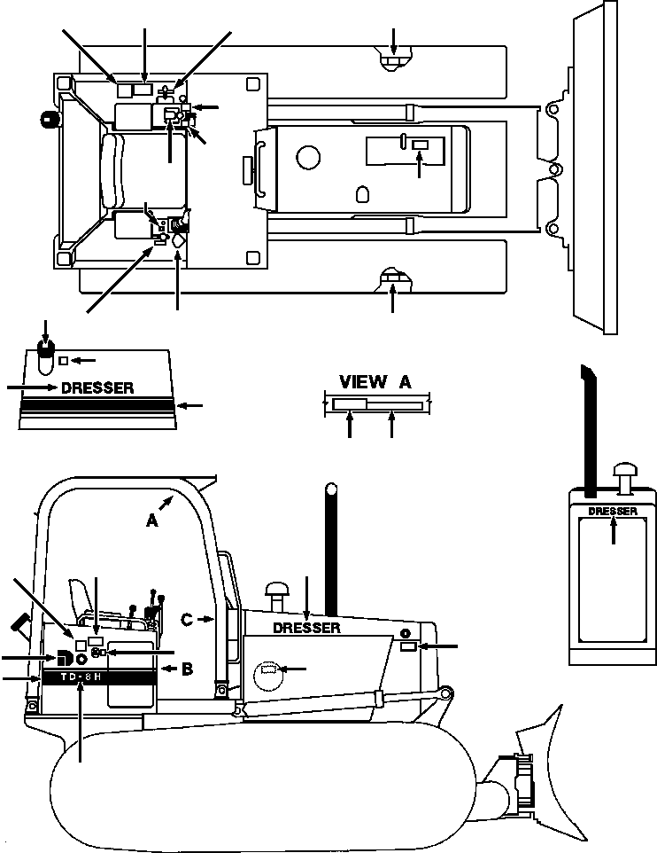 MODEL DESIGNATION: TD-8H 1270 381 H1 KOMATSU