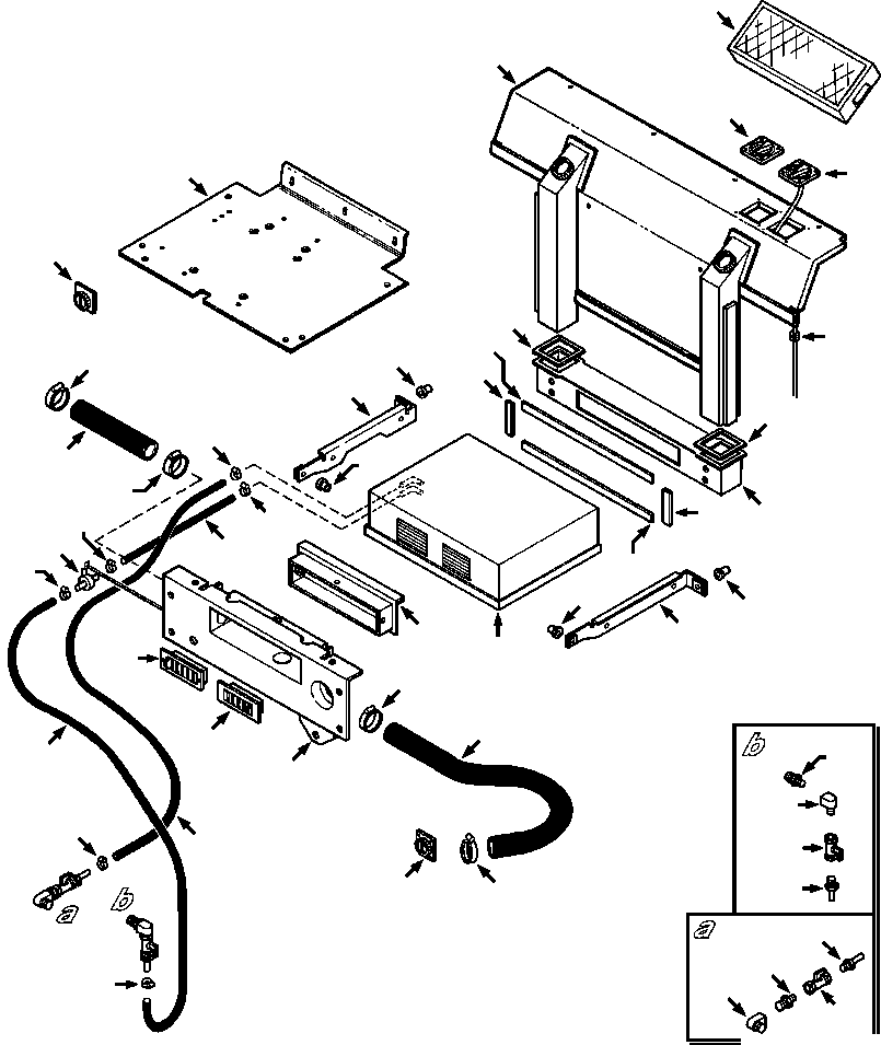 HEATER AND CONNECTIONS 1309 858 H91 KOMATSU
