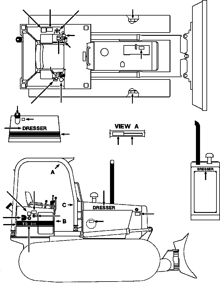 MODEL DESIGNATION: TD-9H 1270 382 H1 KOMATSU