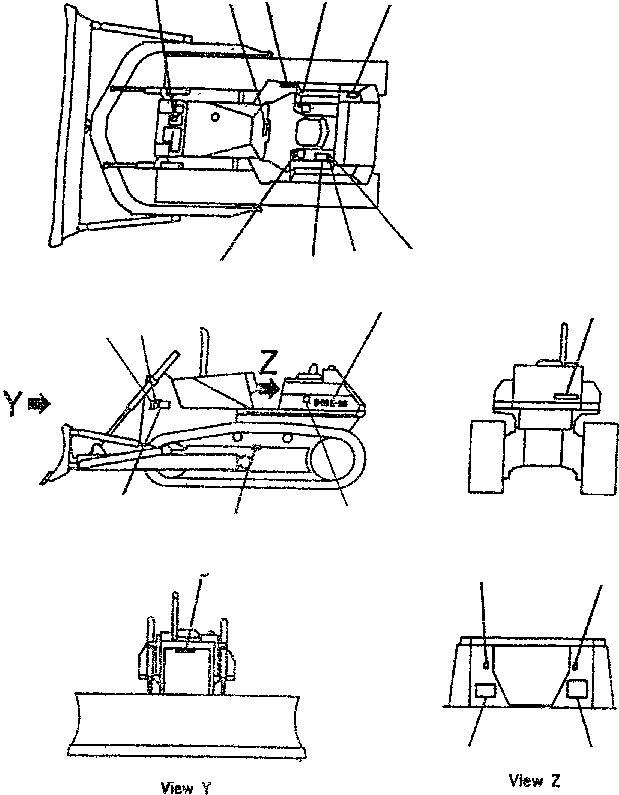 PLATE,D85E-SS 14U-98-11210 KOMATSU