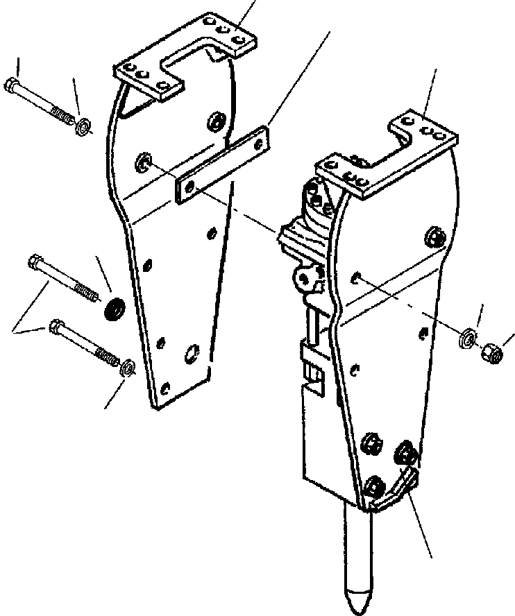 Side plates (right and left) WG86575172 KOMATSU