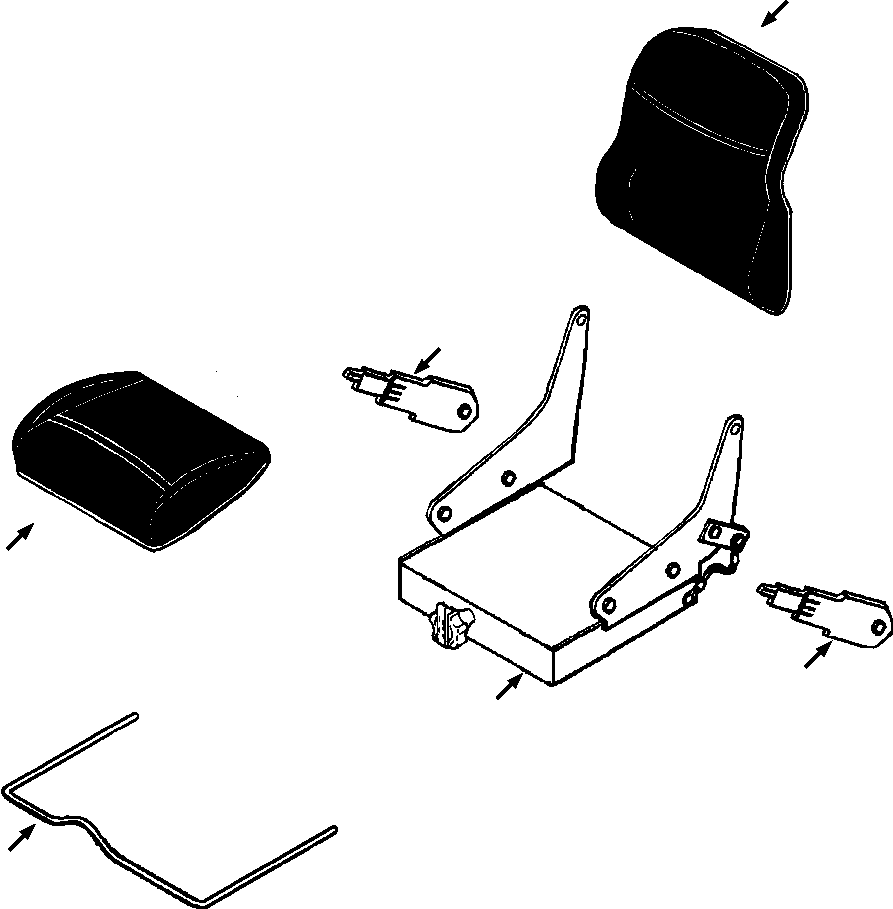 SEAT ASSEMBLY, SUSPENSION 1315 003 H91 KOMATSU