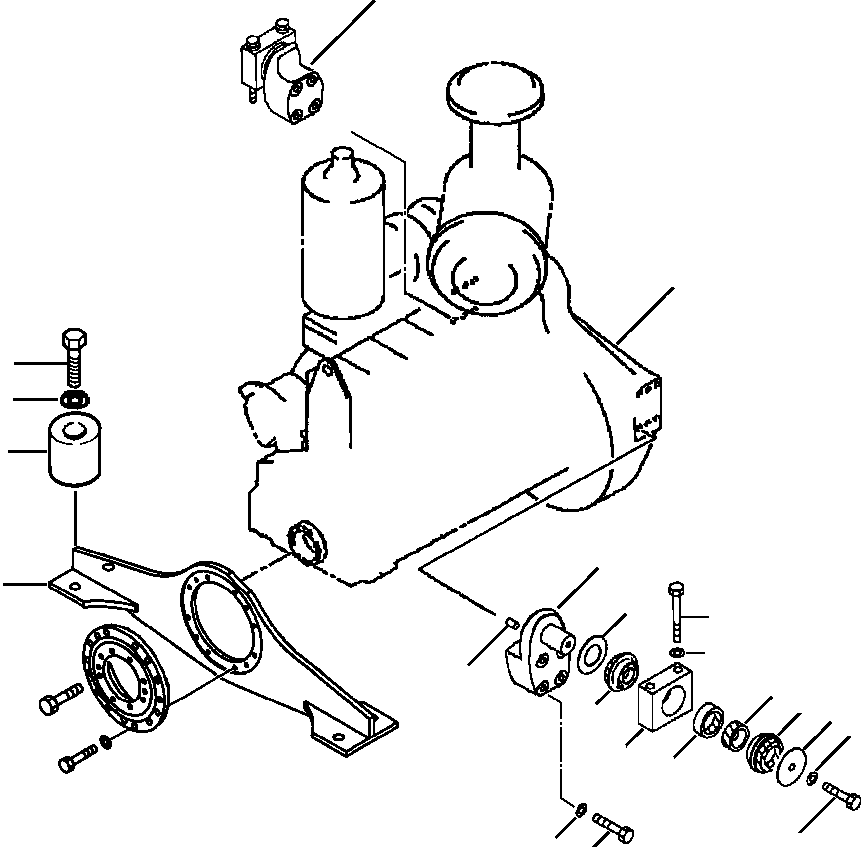ENGINE AND MOUNTING 1315 560 H91 KOMATSU