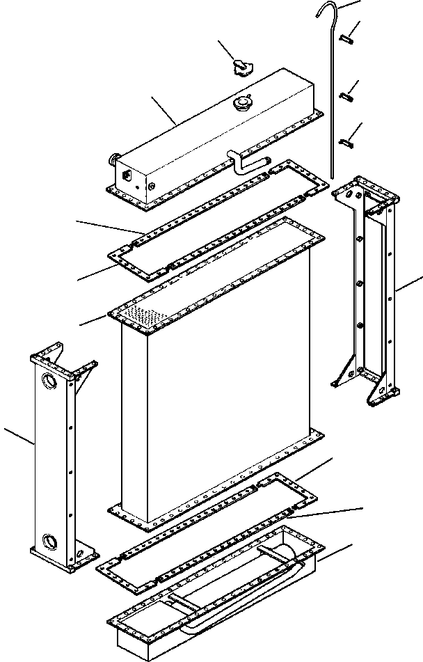 RADIATOR ASSEMBLY, STANDARD 1315 486 H91 KOMATSU