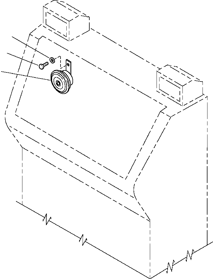 HORN, WARNING 1313 810 H1 KOMATSU