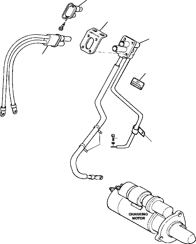 RECEPTACLE, CHARGING AND STARTING 1500 803 H91 KOMATSU