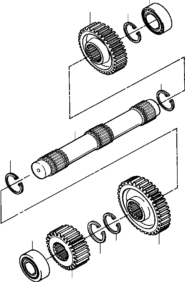 COUNTERSHAFT 659 572 C91 KOMATSU