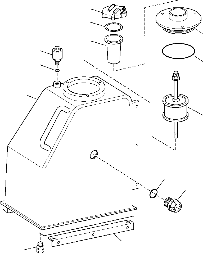 RESERVOIR ASSEMBLY, HYDRAULIC 1500 939 H91 KOMATSU