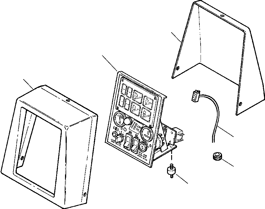 PANEL AND SHROUD, INSTRUMENT 1500 320 H91 KOMATSU