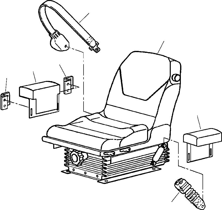 SEAT, OPERATOR'S (VINYL COVERING) 1316 535 H91 KOMATSU