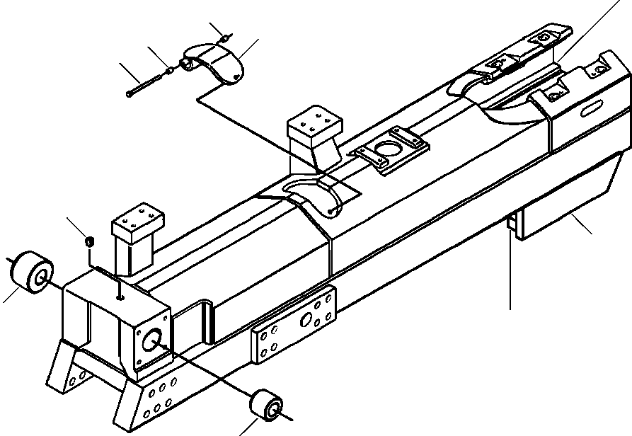 FRAME ASSEMBLY, RIGHT TRACK 1500 302 H91 KOMATSU