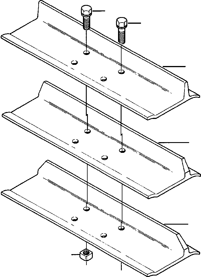 SHOES, TRACK - 610 MM (24 IN.) 1236 478 H91 KOMATSU