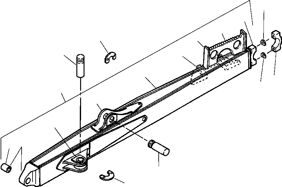 PIN, STRUT MOUNTING 734 904 C KOMATSU