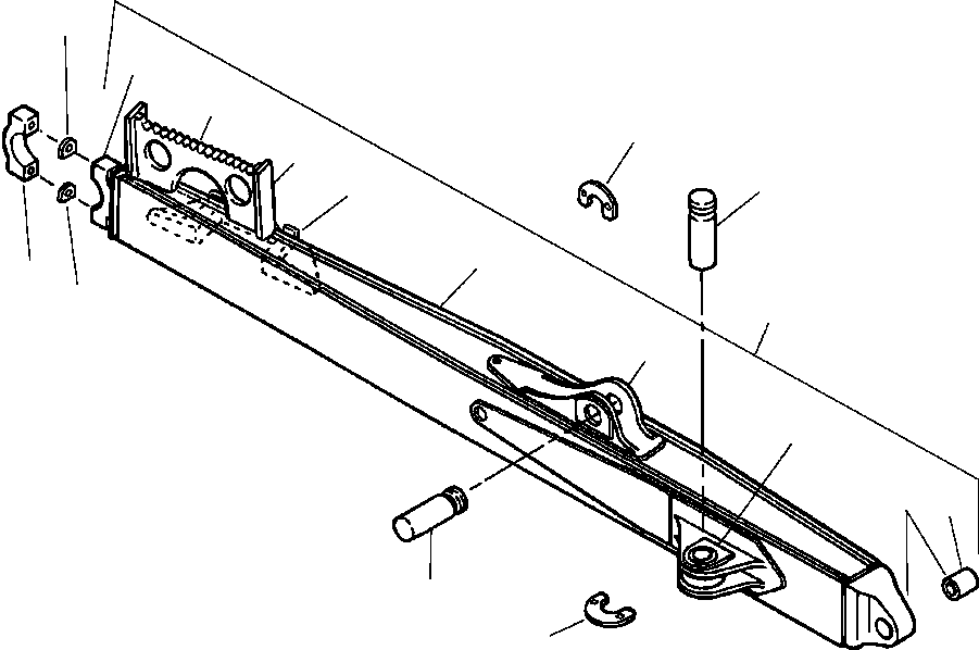 ARM ASSEMBLY, LEFT PUSH 1500 883 H91 KOMATSU
