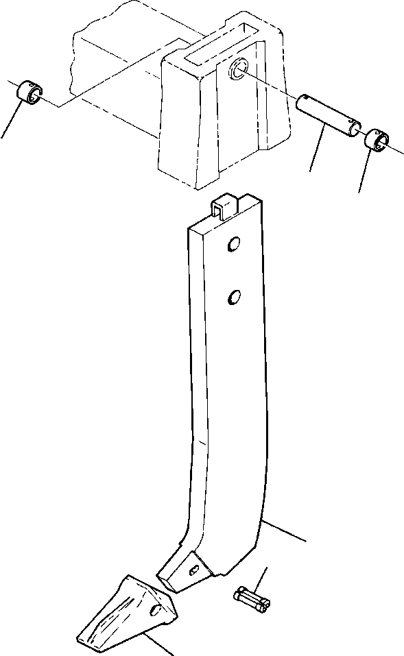 SHANK ASSEMBLY 734 870 C91 KOMATSU