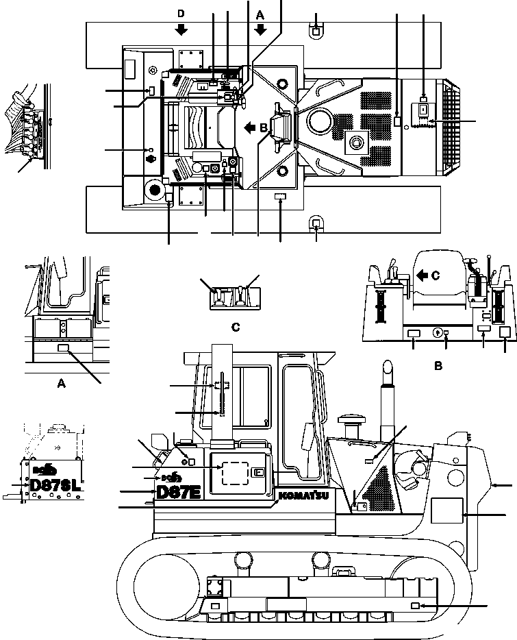 TEST PORT IDENTIFICATION 1315 489 H2 KOMATSU