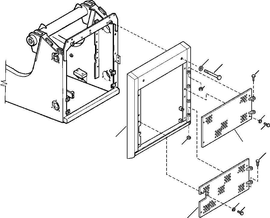 DOOR, UPPER PERFORATED 1315 682 H91 KOMATSU