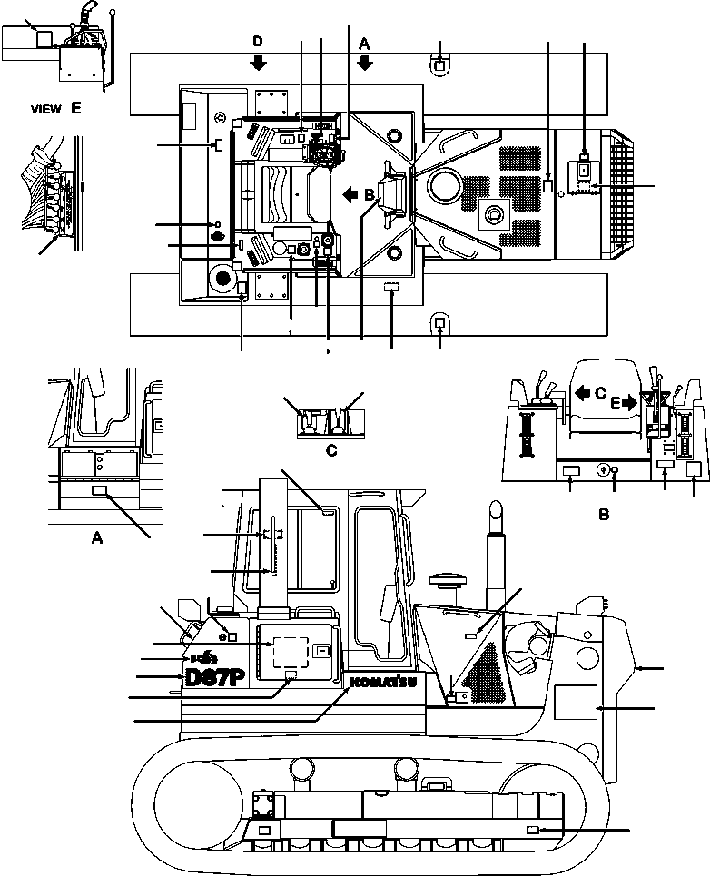 IMPORTANT, AIR CLEANER 1308 152 H2 KOMATSU