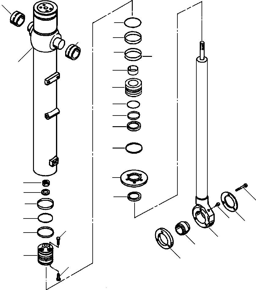 CYLINDER, BLADE LIFT 1500 959 H91 KOMATSU