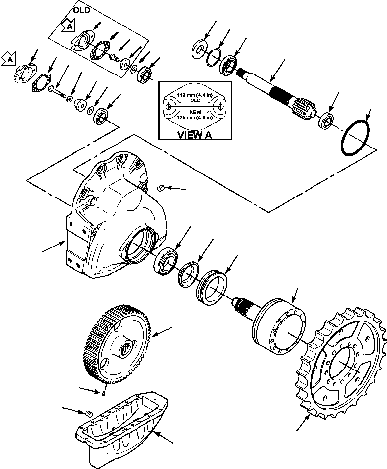 CUP, BEARING 1209 261 H2 KOMATSU