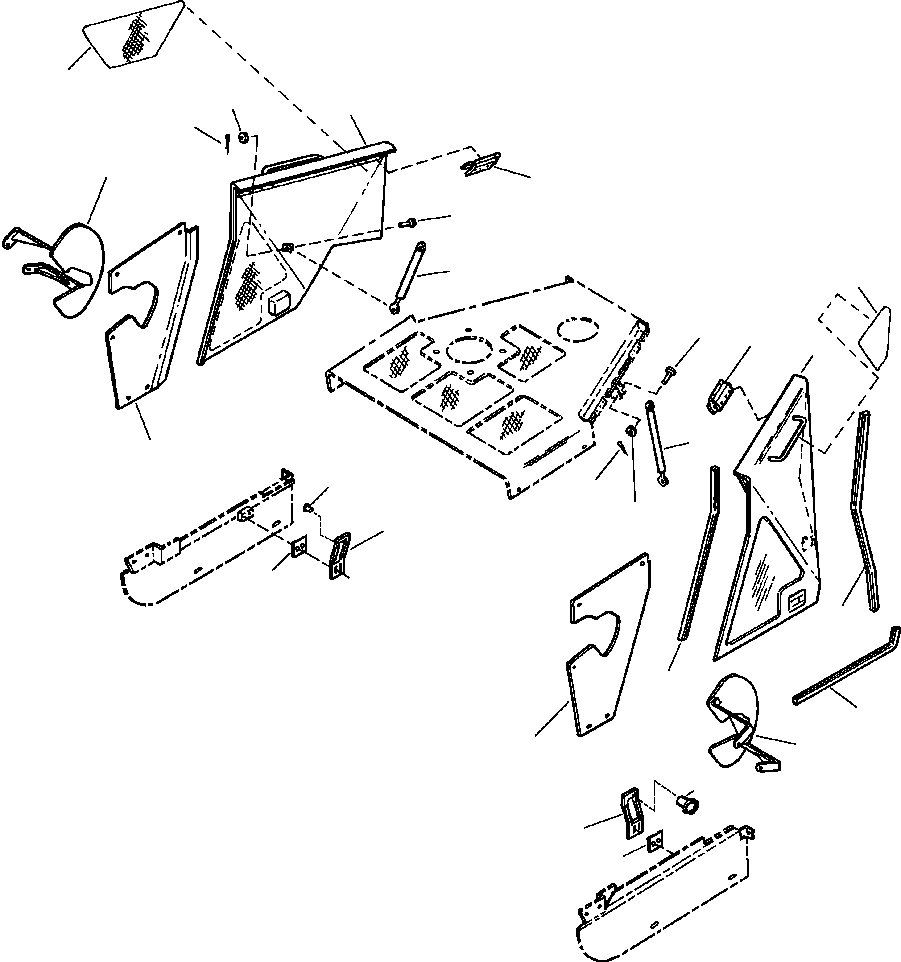 SCREEN, RIGHT (LANDFILL PKG. ONLY) 1315 848 H1 KOMATSU