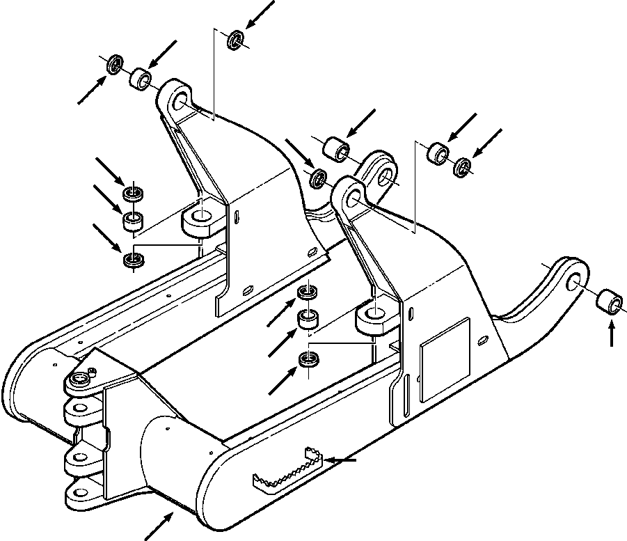 STEP, WELDMENT 1312 920 H91 KOMATSU