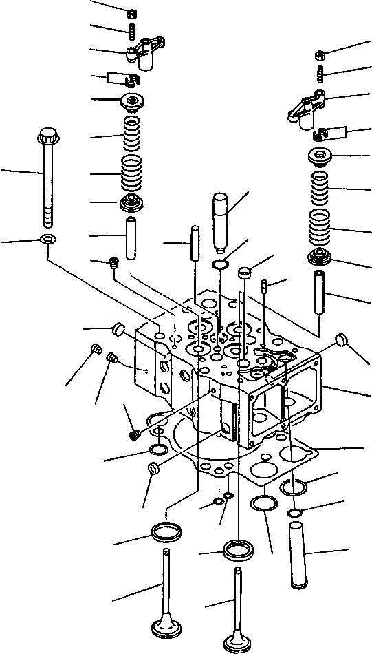 CYLINDER HEAD ASS'Y,VALVE LESS 6162-15-1100 KOMATSU