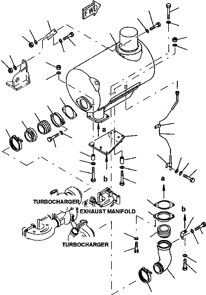 Глушитель 6162-15-5821 KOMATSU