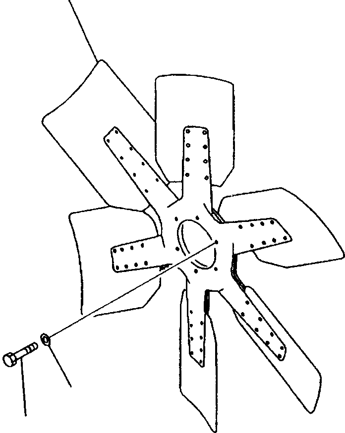 FAN,COOLING 600-643-1351 KOMATSU