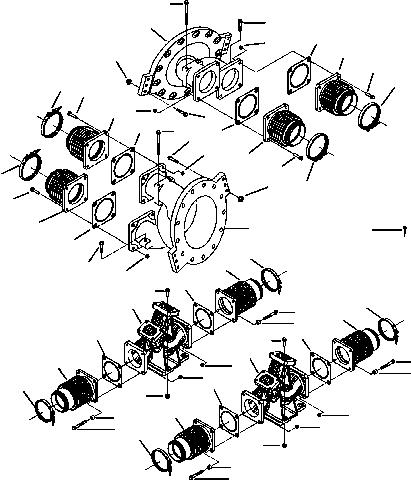 GASKET, EXHAUST OUTLET CONNECTION 3171306 KOMATSU